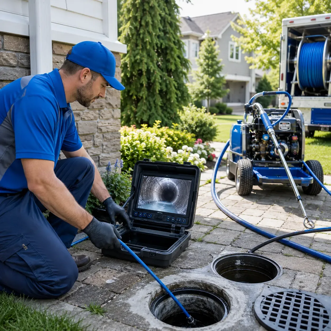 Outdoor drain cleaning professionals serving Deputy, IN